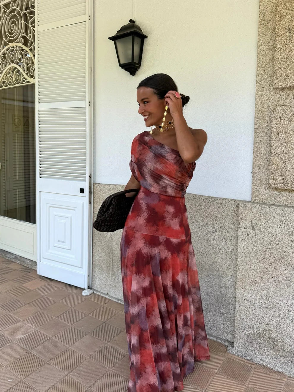 CASANDRA | Vestido Vintage de Hombros Descubiertos