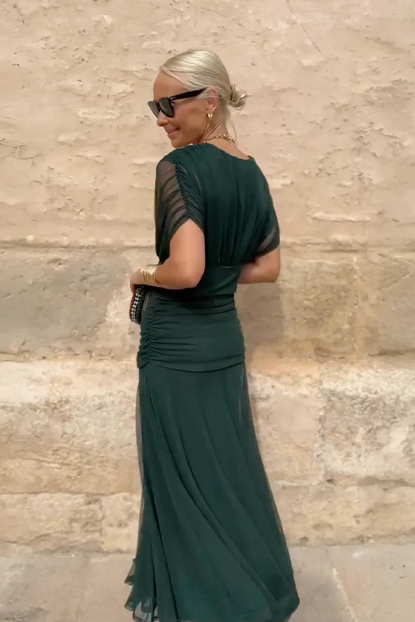 Louise | Vestido maxi elegante con escote en V