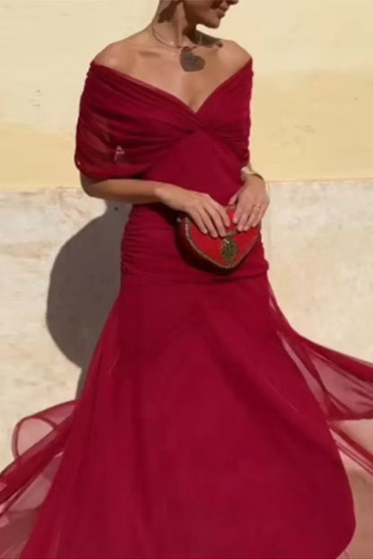 Louise | Vestido Elegante Maxi con Escote en V