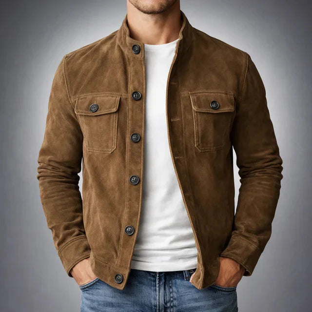 MÓNACO | Chaqueta suede de diseño elegante
