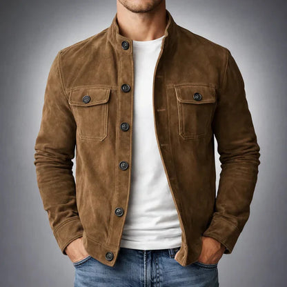 MÓNACO | Chaqueta suede de diseño elegante