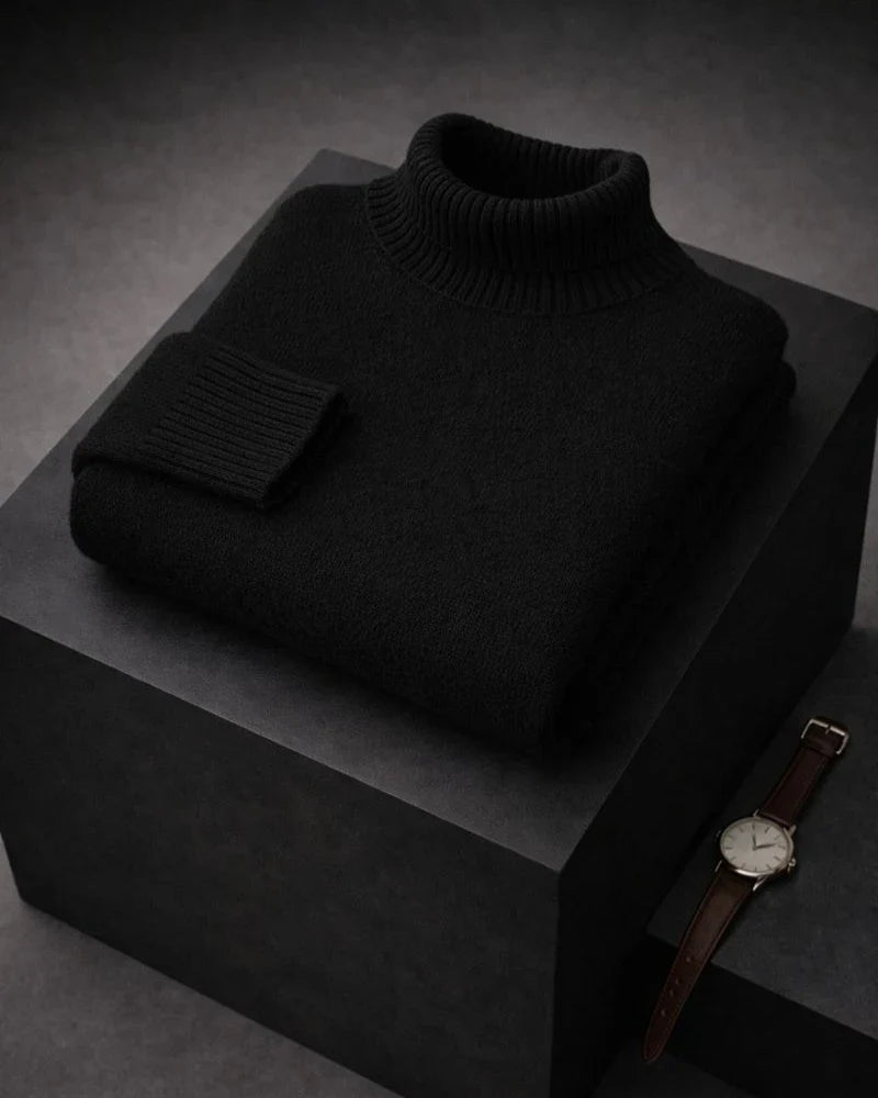 Suéter cuello alto suave