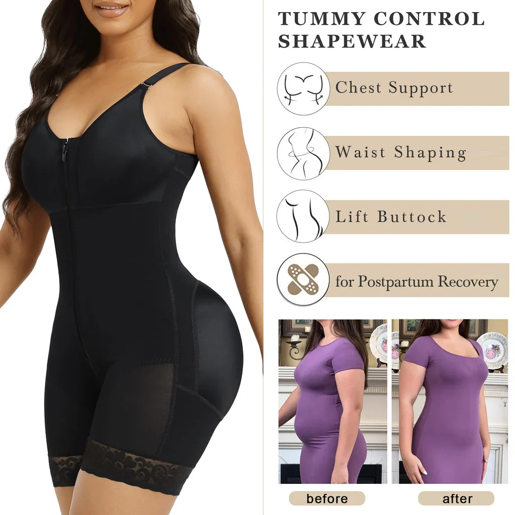 Waist Shaper & Butt Lifter with Zipper