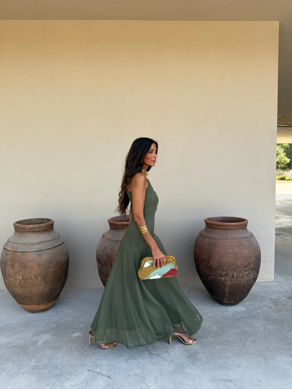 CASANDRA | Vestido Vintage de Hombros Descubiertos