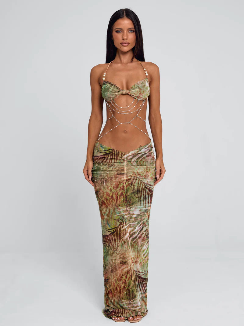 CATERINA | Vestido Floral con Espalda Descubierta 2026