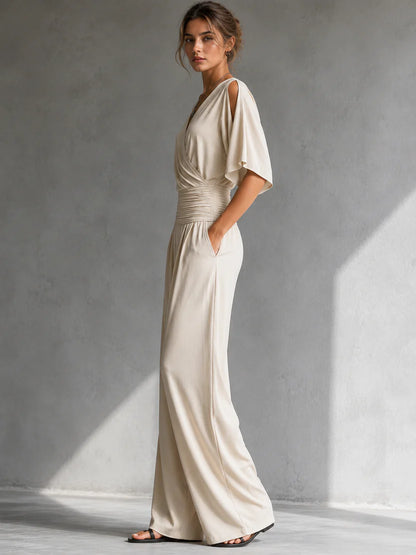 SELINE | Enterizo Elegante con Efecto Cruzado Estilo Palazzo 2026