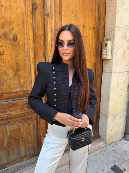 MONACO | Blazer Retro de Cuerdas Trenzadas