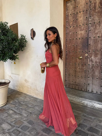CASANDRA | Vestido Vintage de Hombros Descubiertos