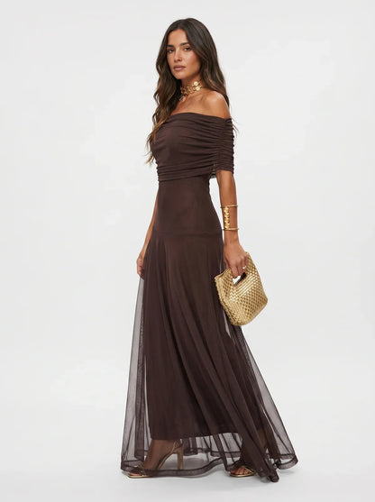 CHARLOTE | Robe Élégante Style Palazzo 2026