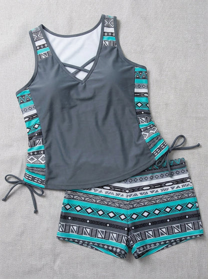 Aurora - Tankini fluide sculptant