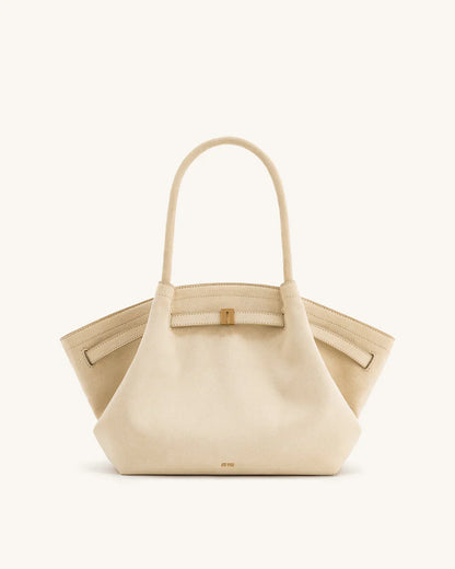 Hana Medium Tote Bag – Brown Canvas