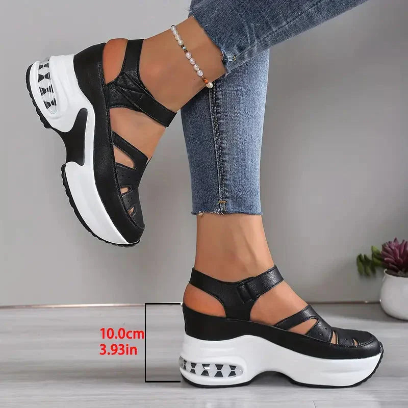 HERAS | Sandalias Deportivas con Correa y Cuña