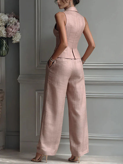 FATI | Conjunto de 2 Piezas Chaleco Entallado y Pantalón de Traje 2026