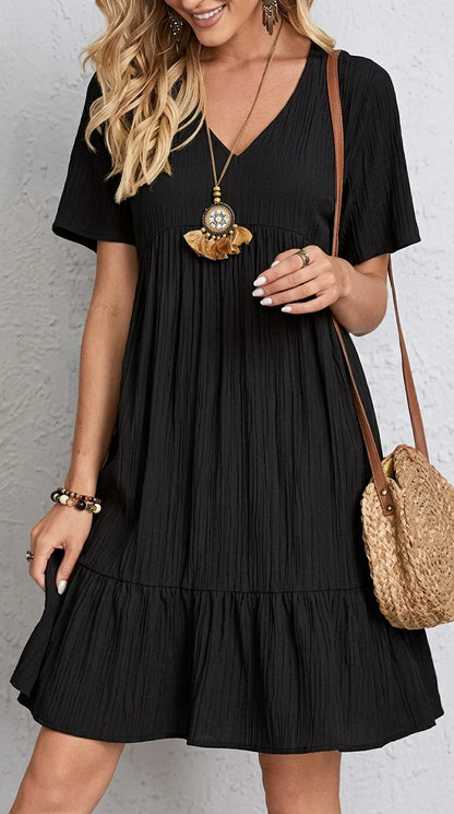 ESTRELLA | Vestido Elegante con Volantes Veraniego