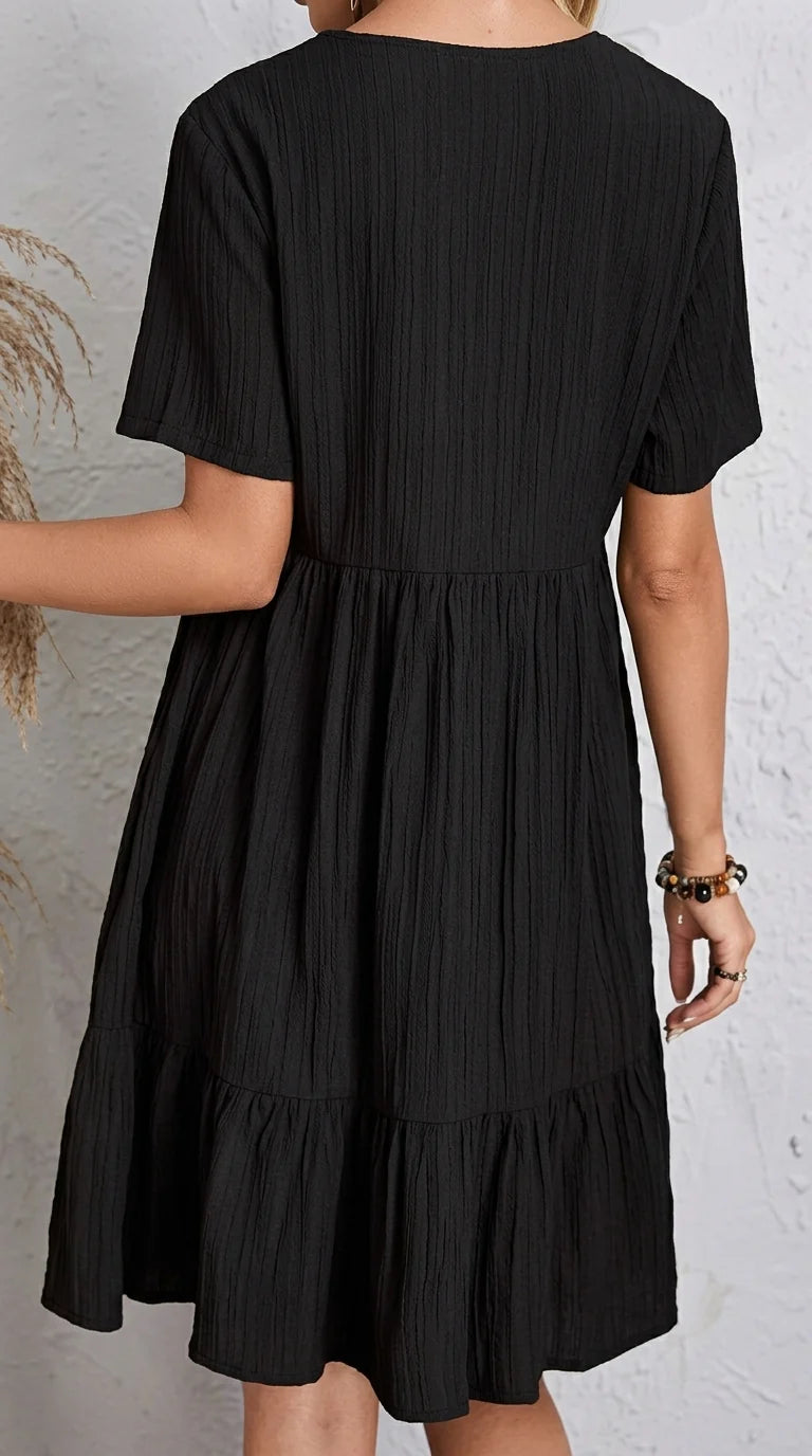 ESTRELLA | Vestido Elegante con Volantes Veraniego