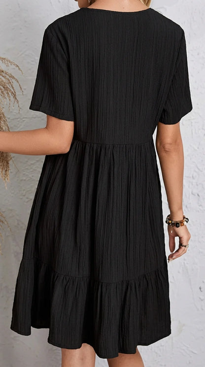 ESTRELLA | Vestido Elegante con Volantes Veraniego