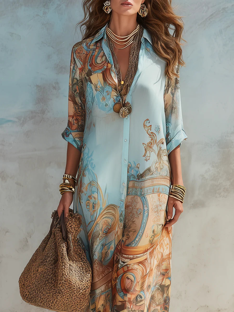 SOFÍA | Vestido Maxi Vintage Elegante