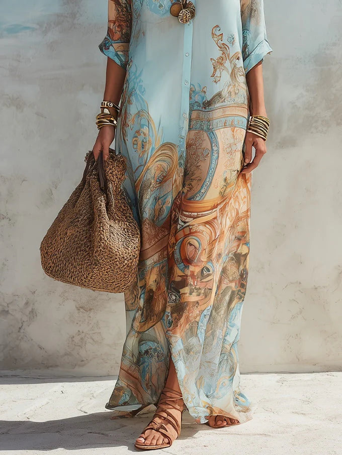 SOFÍA | Vestido Maxi Vintage Elegante