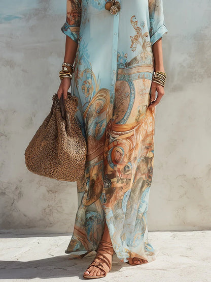 SOFÍA | Vestido Maxi Vintage Elegante