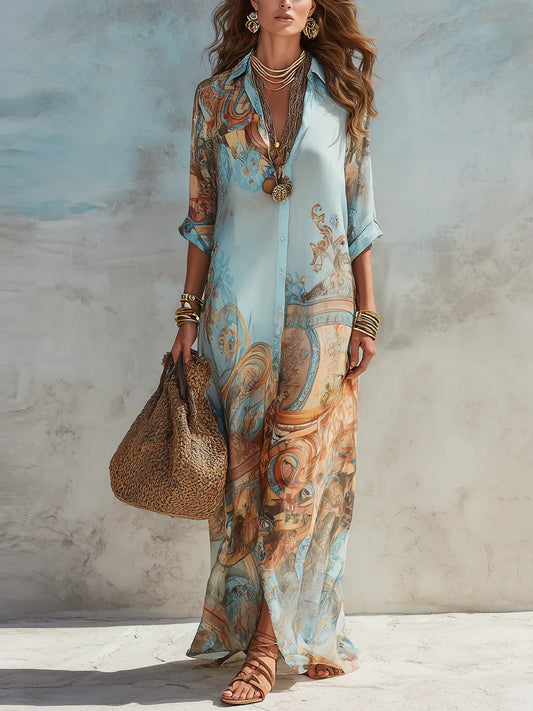 SOFÍA | Vestido Maxi Vintage Elegante