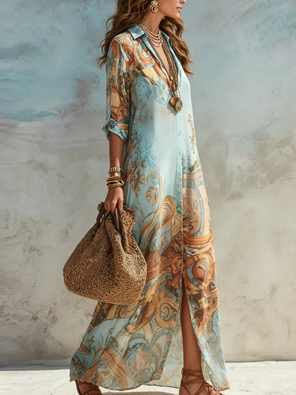 SOFÍA | Vestido Maxi Vintage Elegante