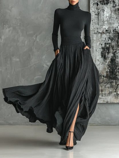 Soraya – Falda plisada y top ajustado