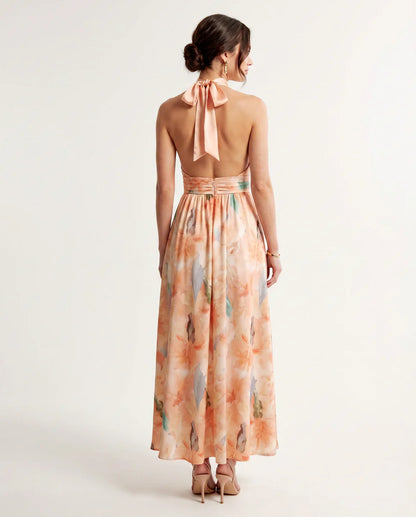 FLORENCE | Vestido Cruzado Floral con Hombros Descubiertos