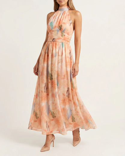 FLORENCE | Vestido Cruzado Floral con Hombros Descubiertos