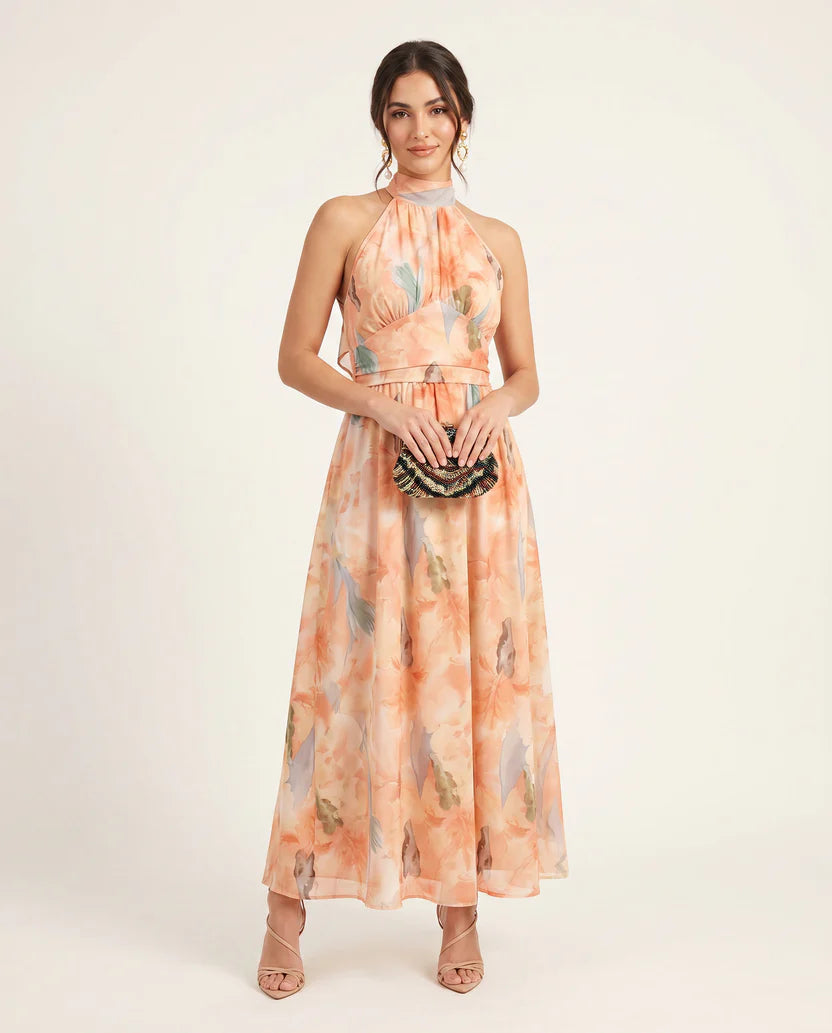 FLORENCE | Vestido Cruzado Floral con Hombros Descubiertos