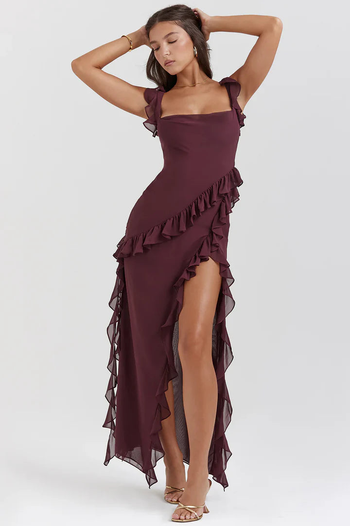ISABELLA | Vestido Elegante con Volantes 2026