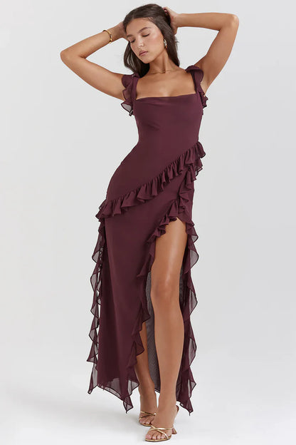 ISABELLA | Vestido Elegante con Volantes 2026