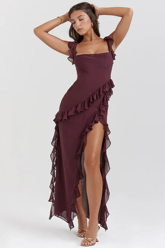 ISABELLA | Vestido Elegante con Volantes 2026