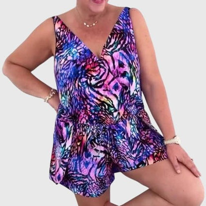 Elena  - Robe de plage élégante avec décolleté en V