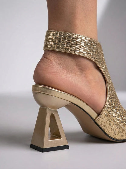 VITORIA | Elegantes Sandalias con Tacón Trenzadas Edición Limitada