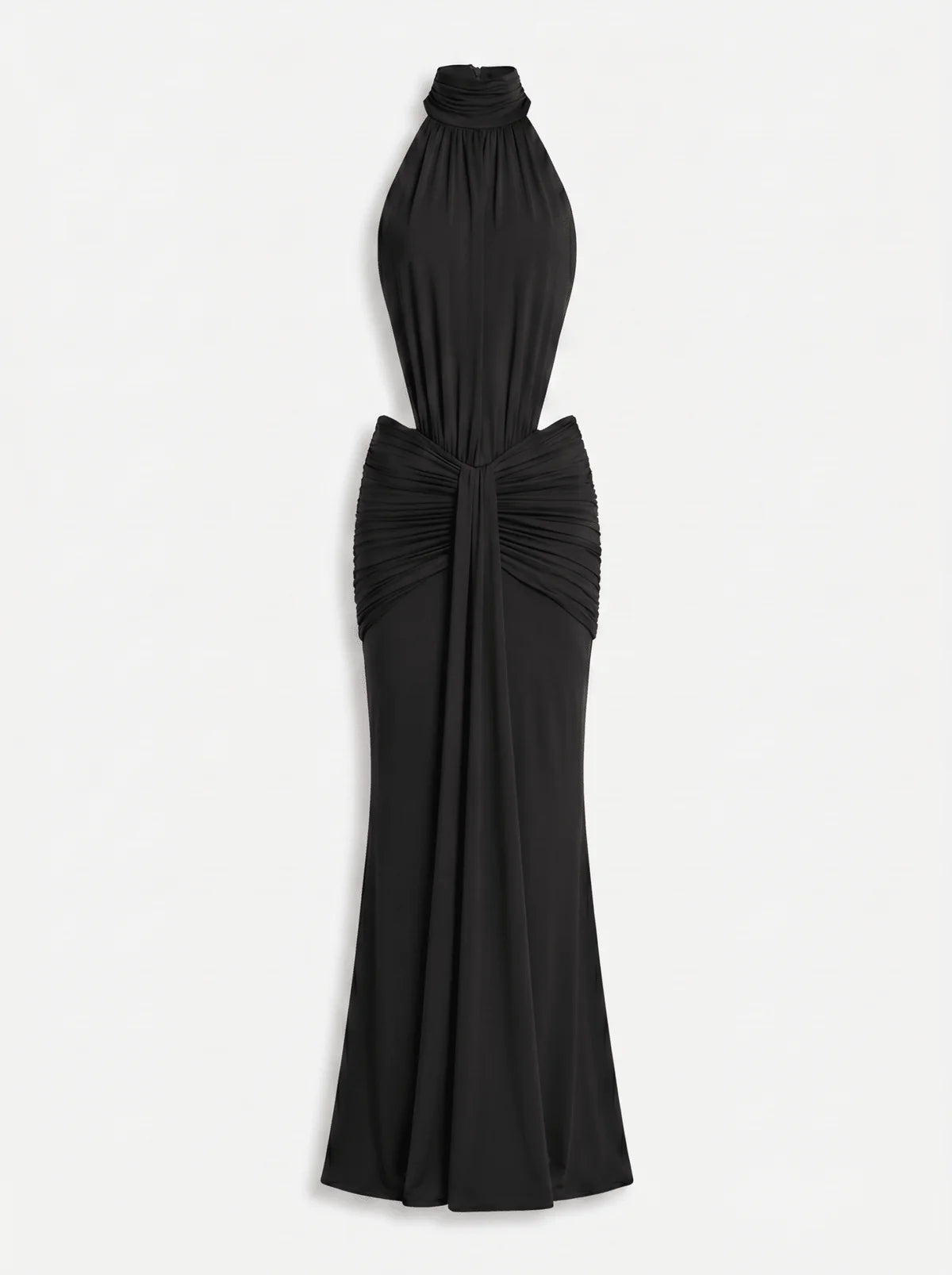 LAYLA | Vestido Maxi con Cuello Halter y Espalda Descubierta