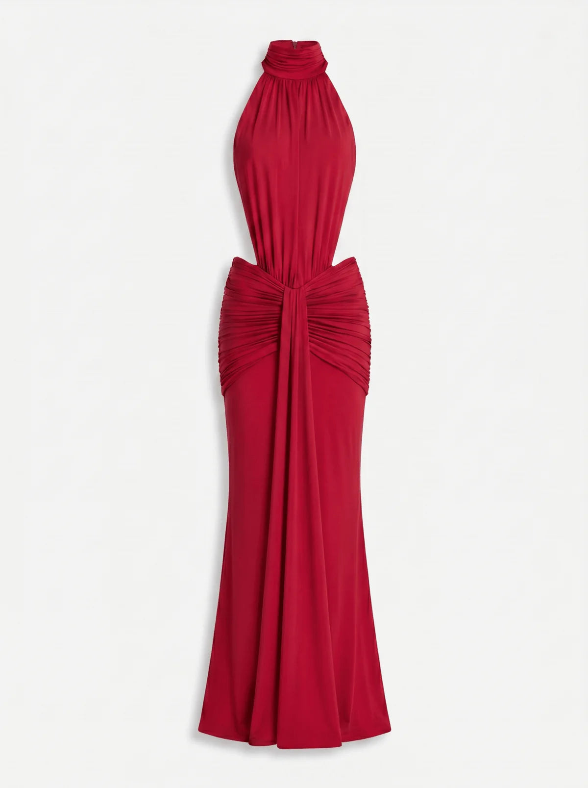 LAYLA | Vestido Maxi con Cuello Halter y Espalda Descubierta