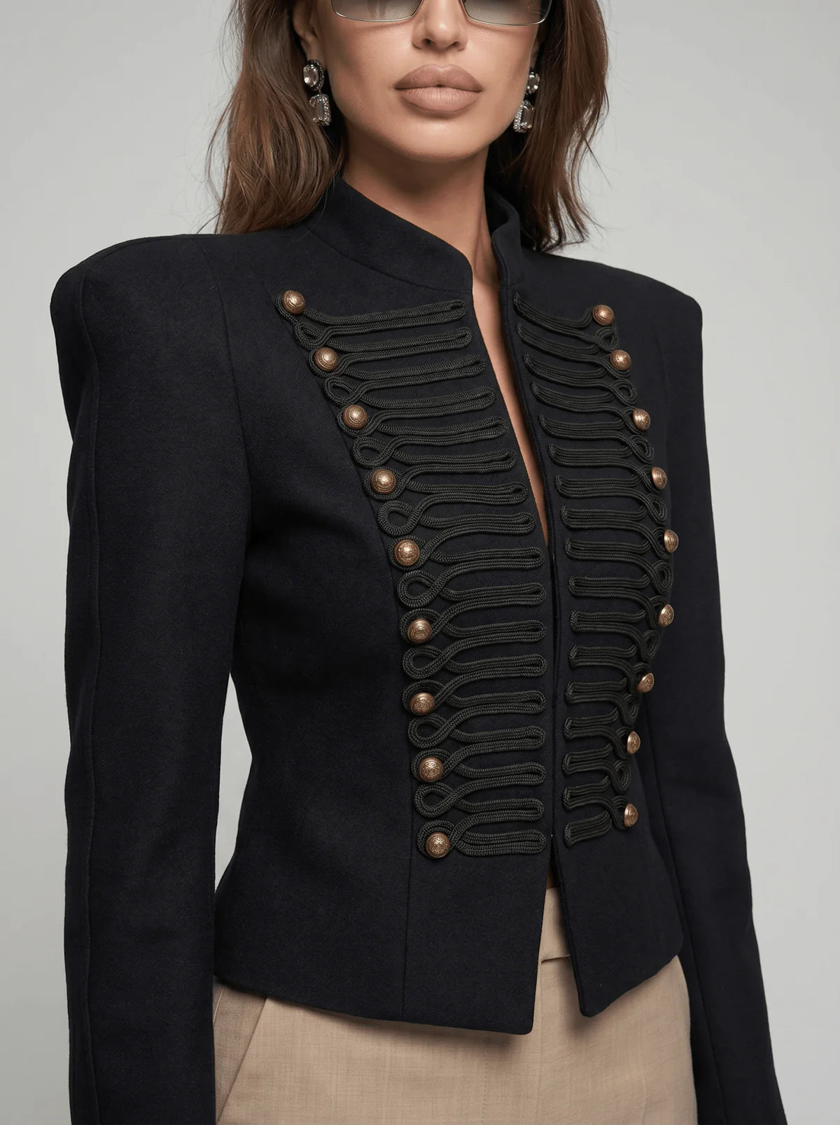 MONACO | Blazer Retro de Cuerdas Trenzadas