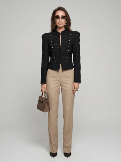 MONACO | Blazer Retro de Cuerdas Trenzadas