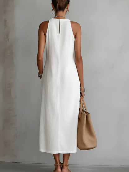 JIMENA | Vestido Vintage con Cuello Halter y Hombros Descubiertos 2026