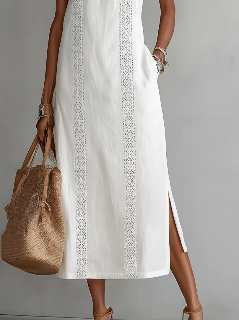 JIMENA | Vestido Vintage con Cuello Halter y Hombros Descubiertos 2026
