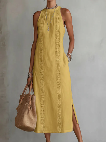 JIMENA | Vestido Vintage con Cuello Halter y Hombros Descubiertos 2026