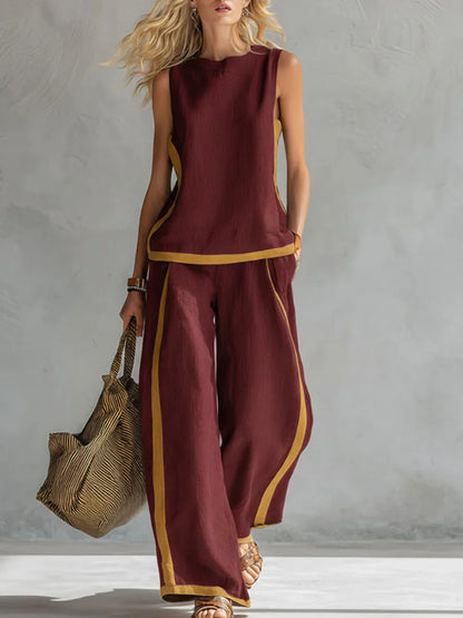 DENISE | Conjunto Chaleco Holgado y Pantalón Overside 2026