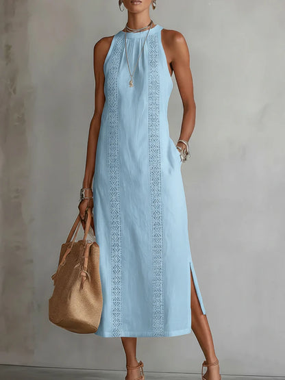 JIMENA | Vestido Vintage con Cuello Halter y Hombros Descubiertos 2026