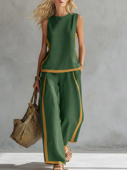 DENISE | Conjunto Chaleco Holgado y Pantalón Overside 2026