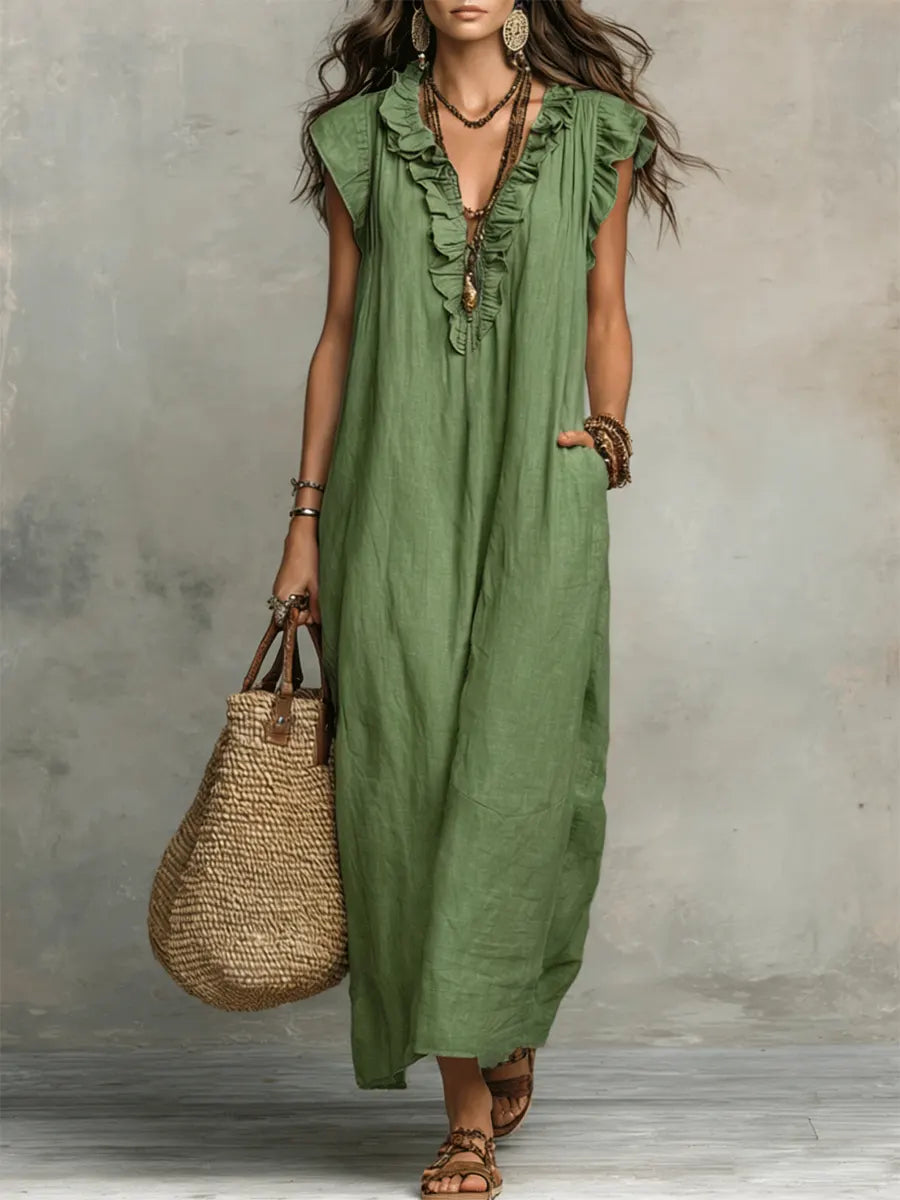 PAULINA | Vestido Maxi Bohemio
