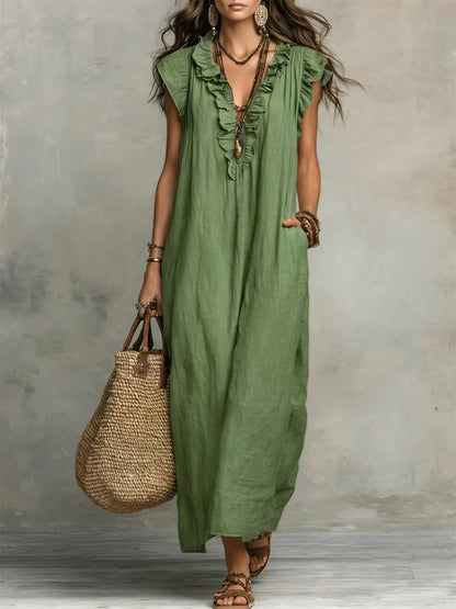PAULINA | Vestido Maxi Bohemio