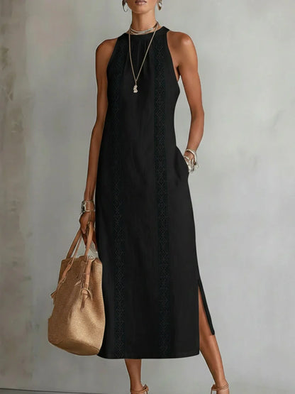 JIMENA | Vestido Vintage con Cuello Halter y Hombros Descubiertos 2026
