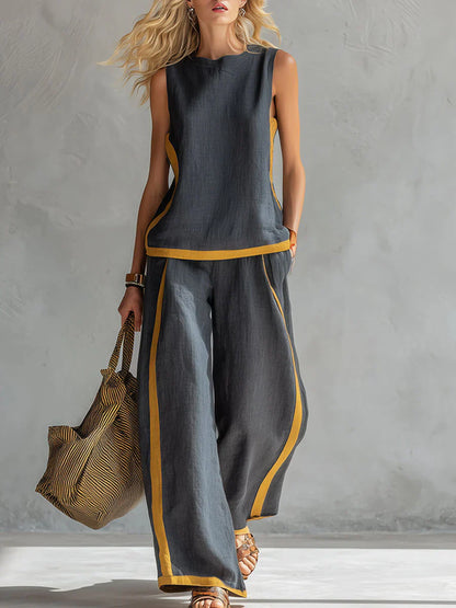 DENISE | Conjunto Chaleco Holgado y Pantalón Overside 2026