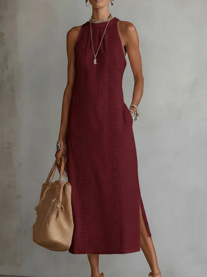 JIMENA | Vestido Vintage con Cuello Halter y Hombros Descubiertos 2026