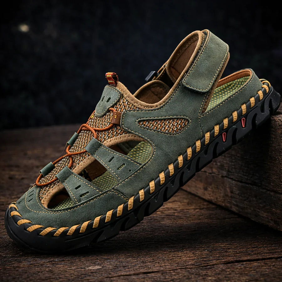 Sandalias de Cuero con Soporte